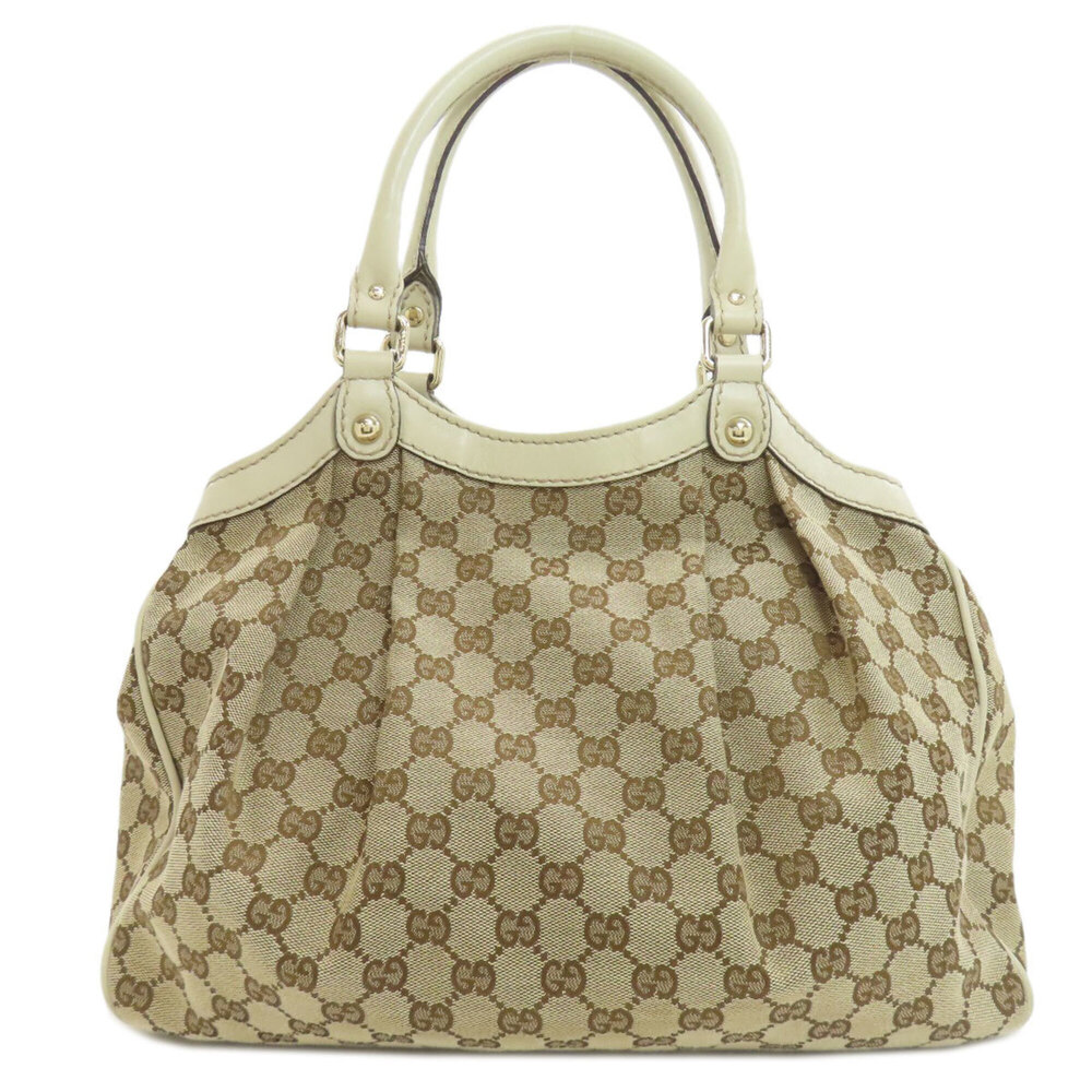 GUCCI Brown Canvas Tote Bag - Picture 2 of 16